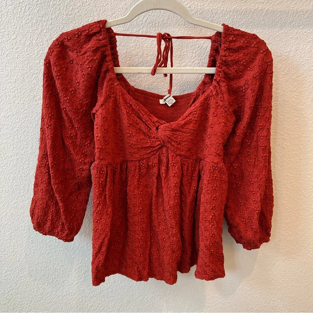 AMERICAN EAGLE Baby Doll 3/4 sleeve Top